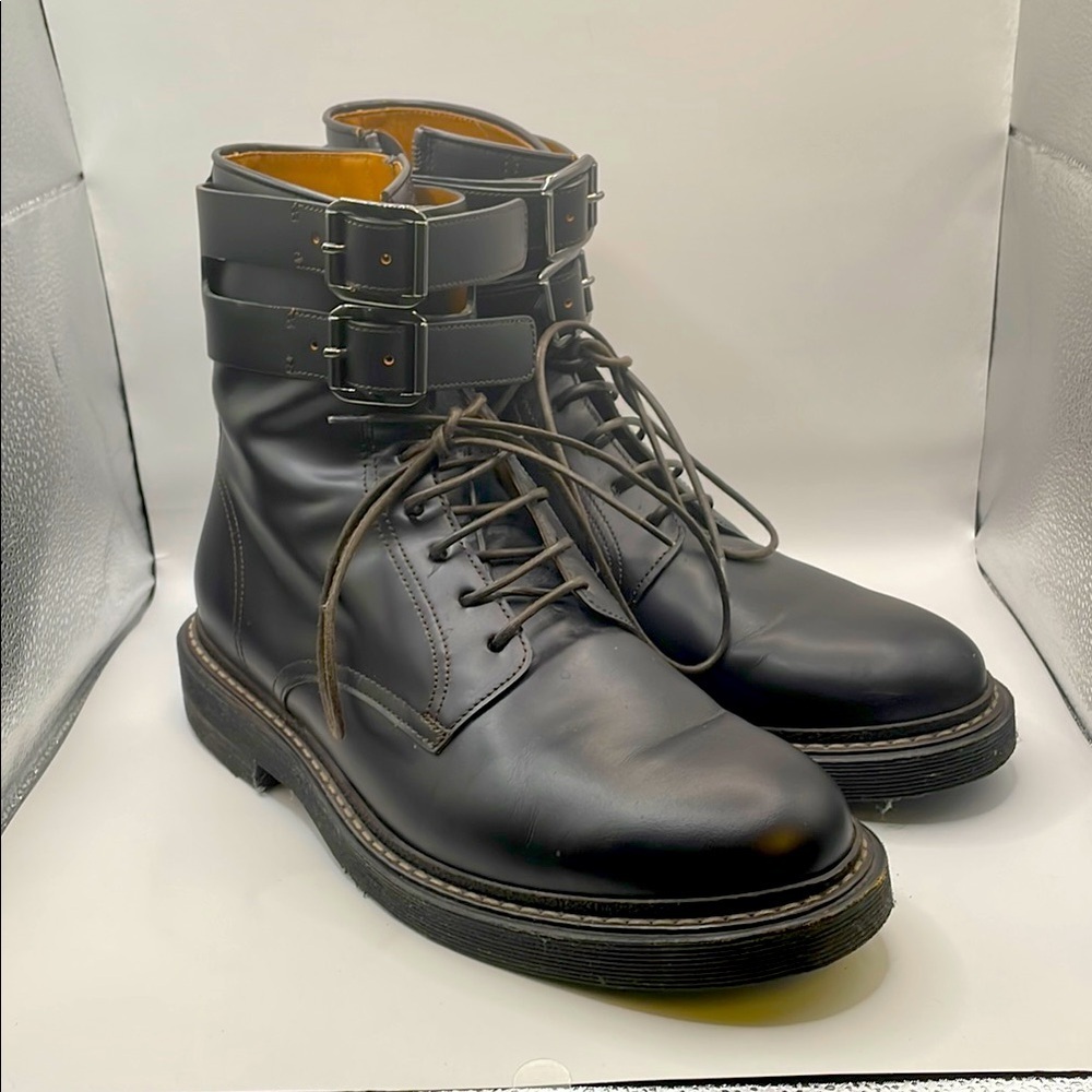 Brunello Cucinelli Brown Leather Buckle Boots - 44